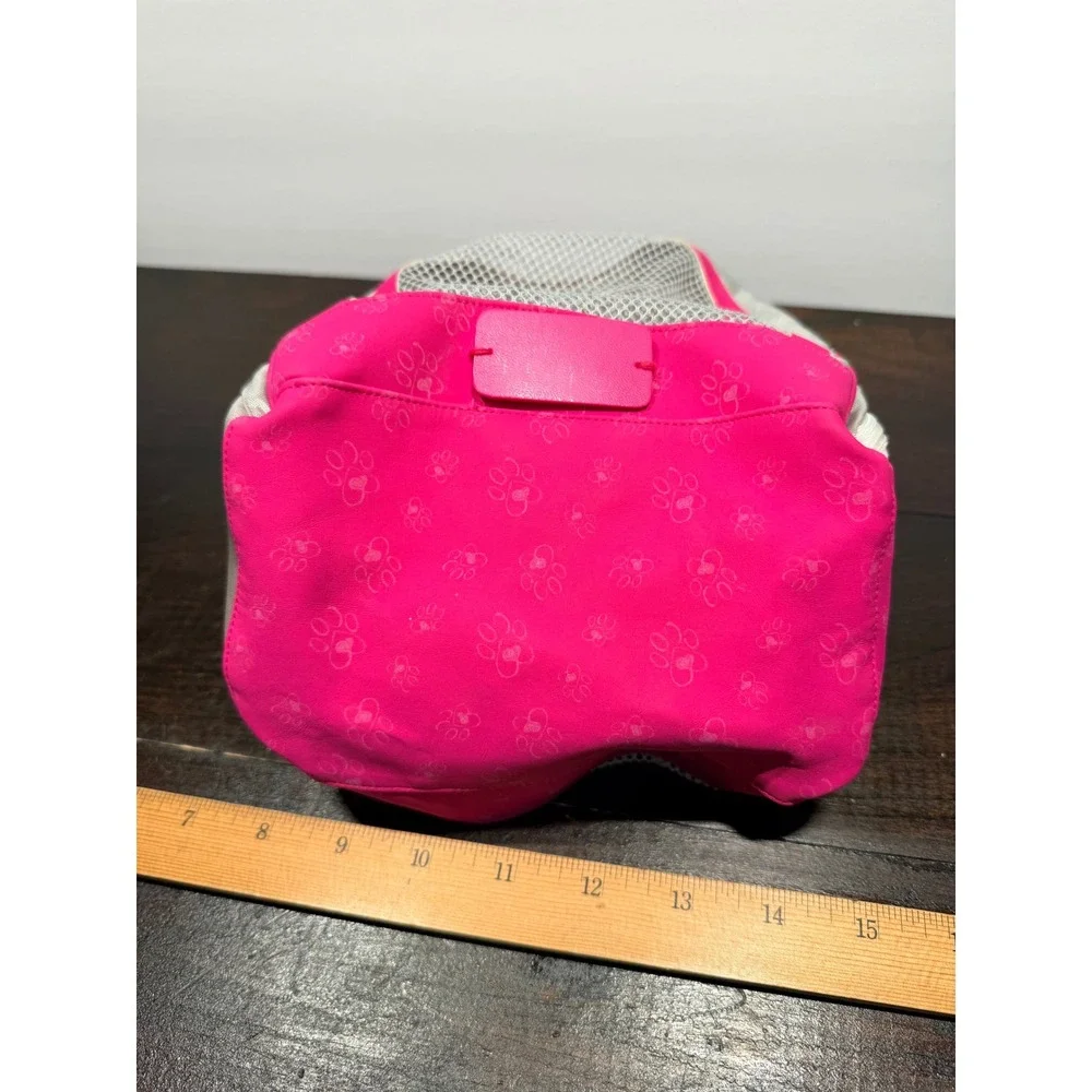 American Girl Doll Galaxy Dog Pet Travel Carry Case Pink Silver Mesh‎